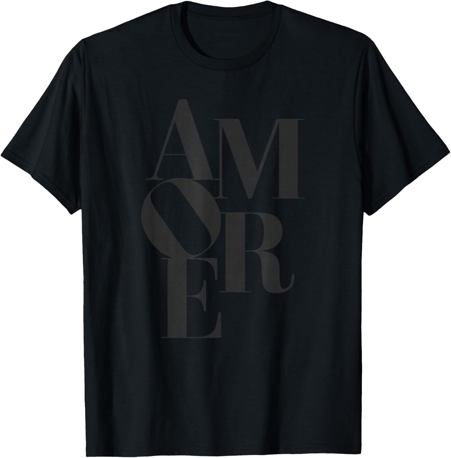 Amore - Romantic Love Passion Italian Gift T-Shirt - T-Shirt | Black