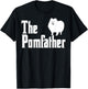 The Pomfather Pomeranian Daddy Pom Dog Lover Pomsky Owners T-Shirt - T-Shirt | Black