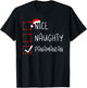 Nice Naughty Panamanian Christmas Panama Heritage Roots T-Shirt - T-Shirt | Black