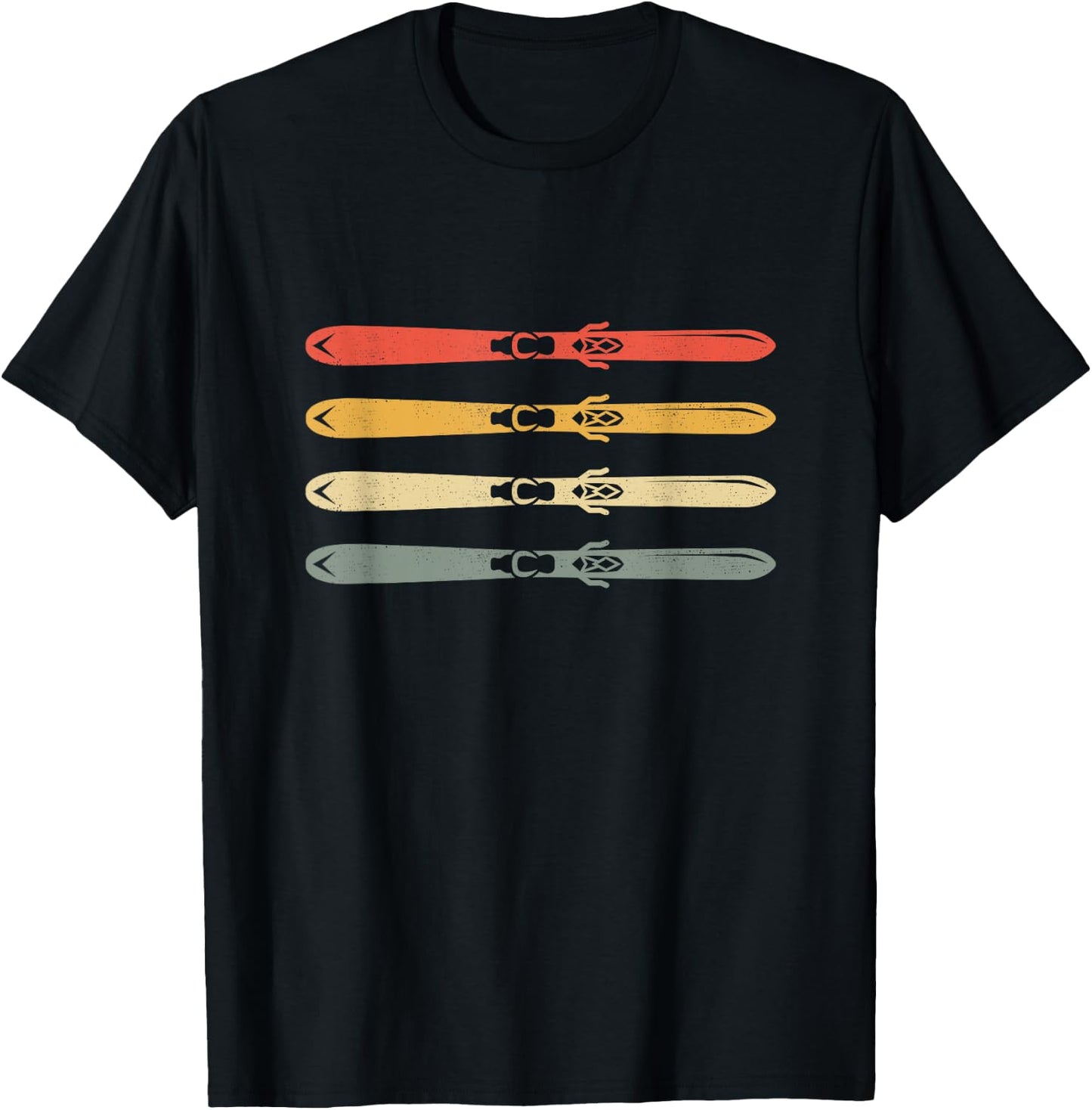 Ski Clothing for Skiers -Kids, Girls Black Ski T-Shirt - T-Shirt | Black