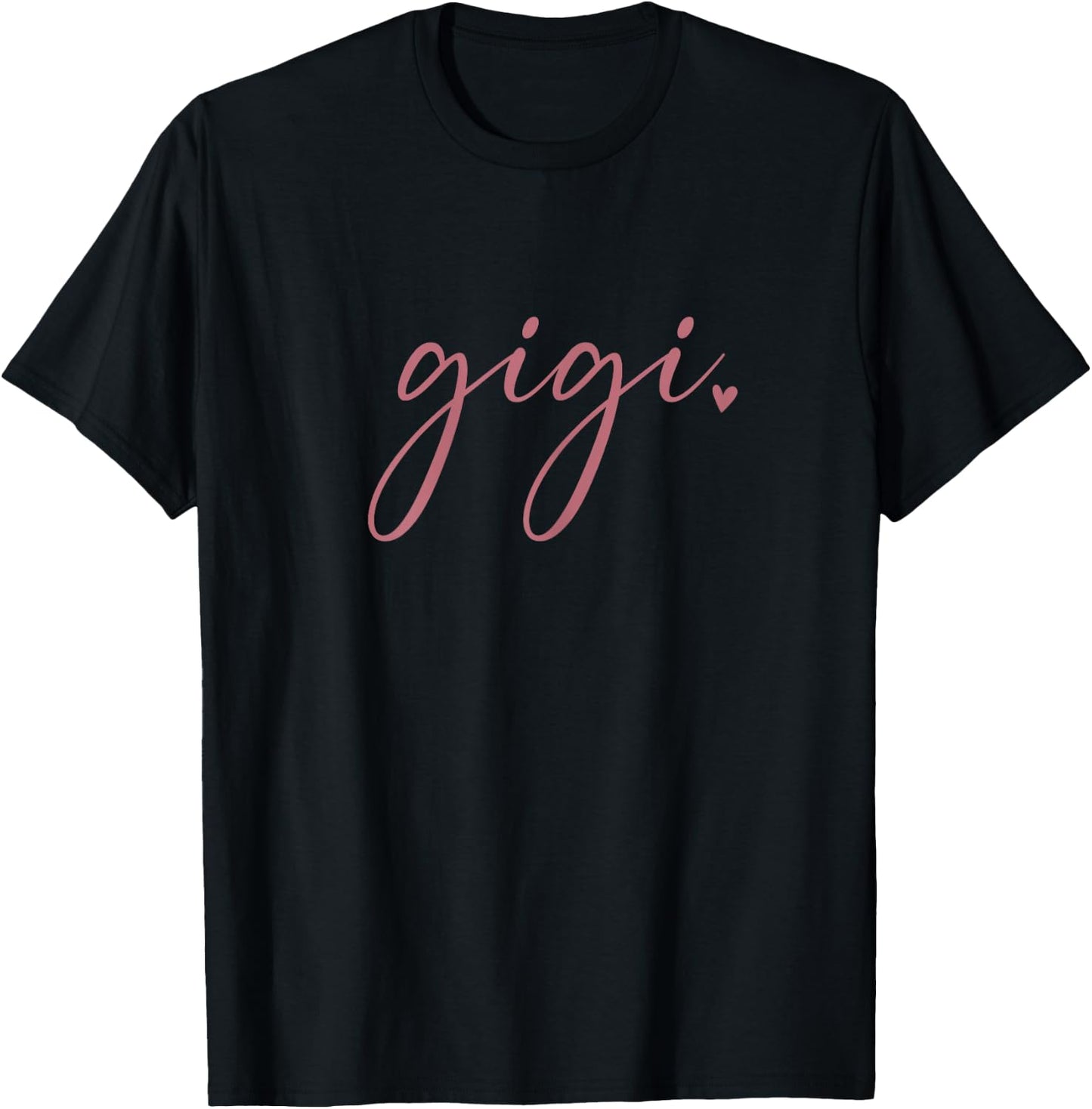 Gigi Cute Pink Grandma T-Shirt - T-Shirt | Black