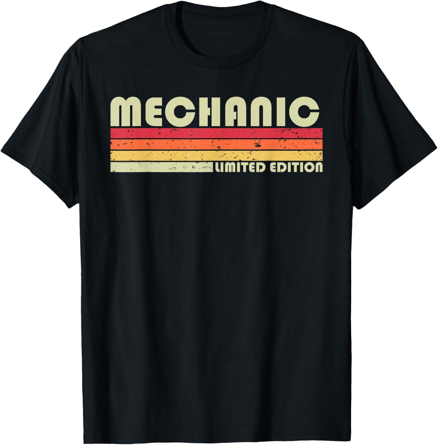 MECHANIC Funny Job Title Profession Birthday Worker Idea T-Shirt - T-Shirt | Black