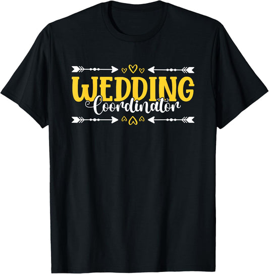 Wedding Coordinator Event Wedding Planner T-Shirt - T-Shirt | Black