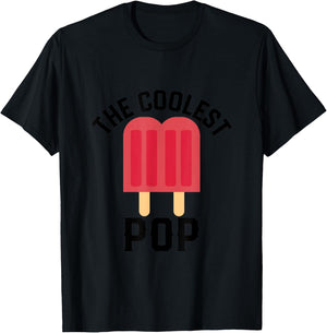 The Coolest pop Funny Ice popsicle T-Shirt - T-Shirt | Black