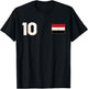 Egypt Flag Number 10 Shield Emblem National Pride T-Shirt - T-Shirt | Black
