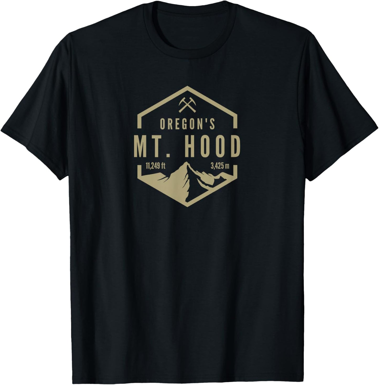 Oregon Mountain Mt. Hood T-Shirt - T-Shirt | Black
