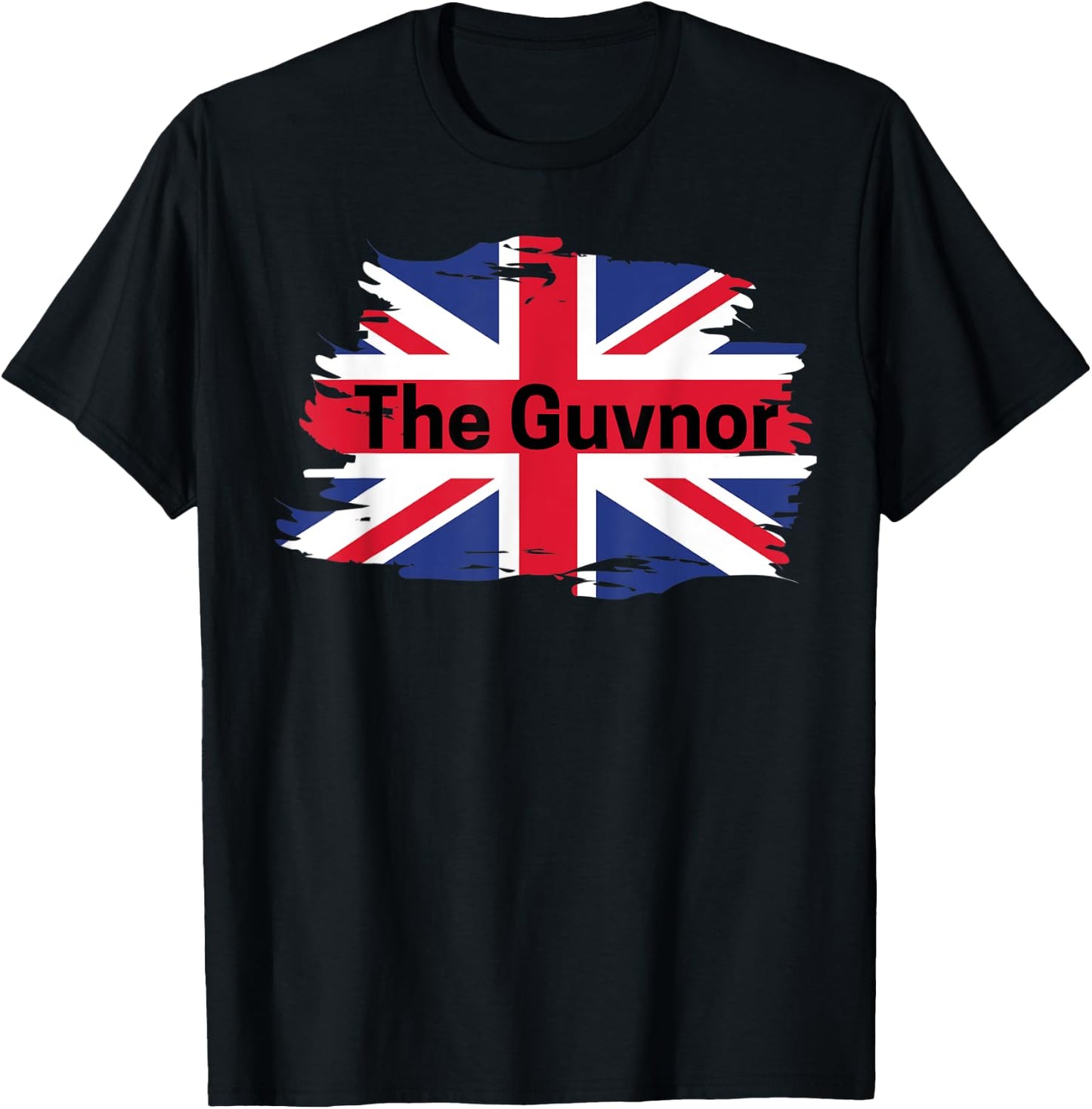 The Guvnor - Funny UK Flag T-Shirt - T-Shirt | Black