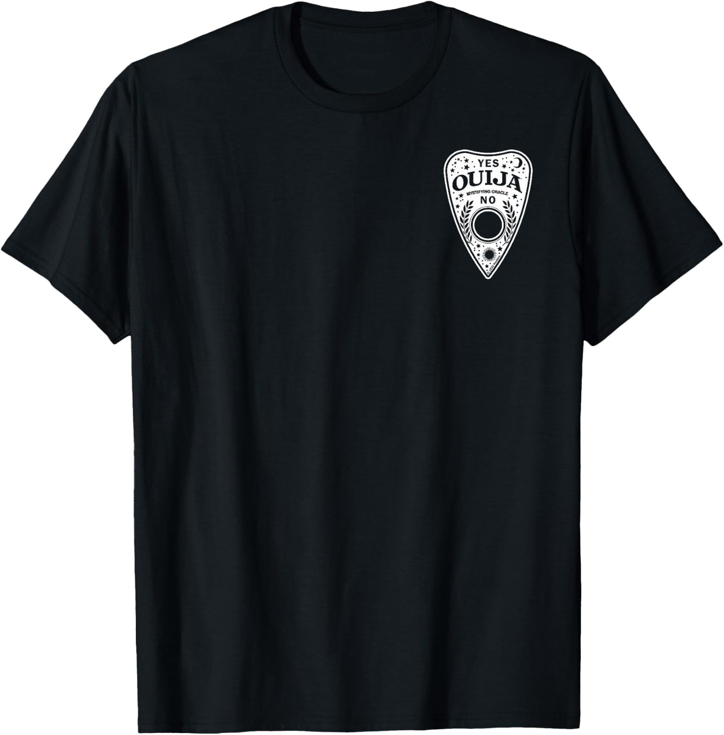 Ouija Vintage Planchette Pocket Logo T-Shirt - T-Shirt | Black