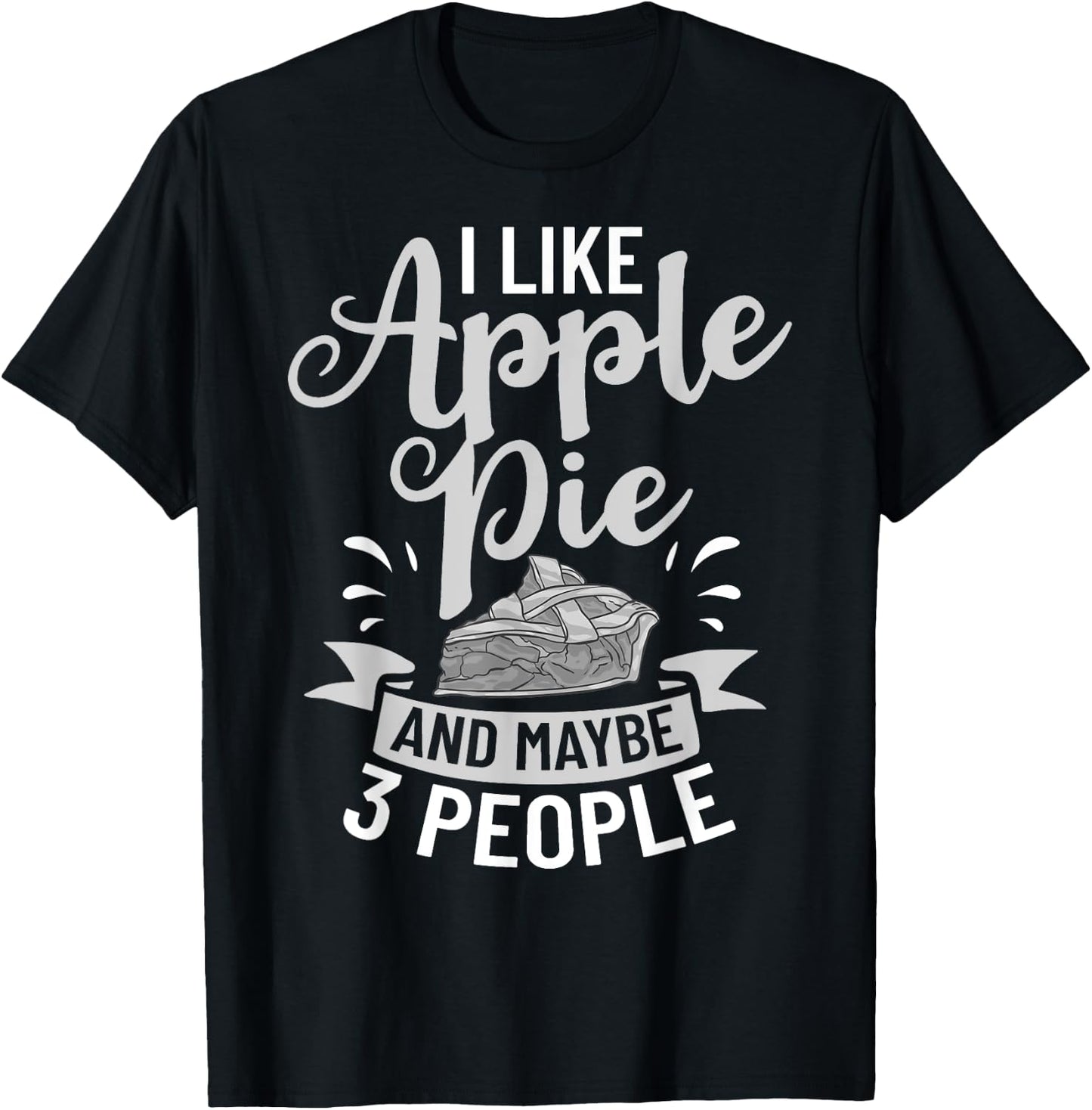 Apple Pie Recipe Filling Baking Vegan American Pies T-Shirt - T-Shirt | Black