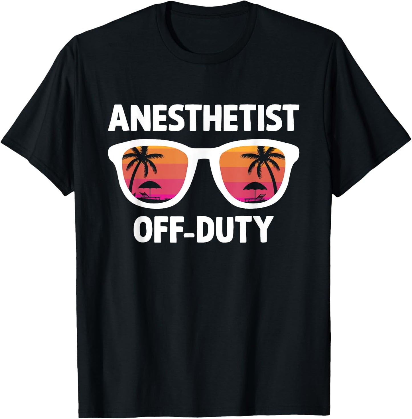 Anesthetist Off Duty Crna Funny Registered Nurse Anethetist T-Shirt - T-Shirt | Black