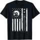 Cool Music Producer Women American Flag Patriotic DJ T-Shirt - T-Shirt | Black