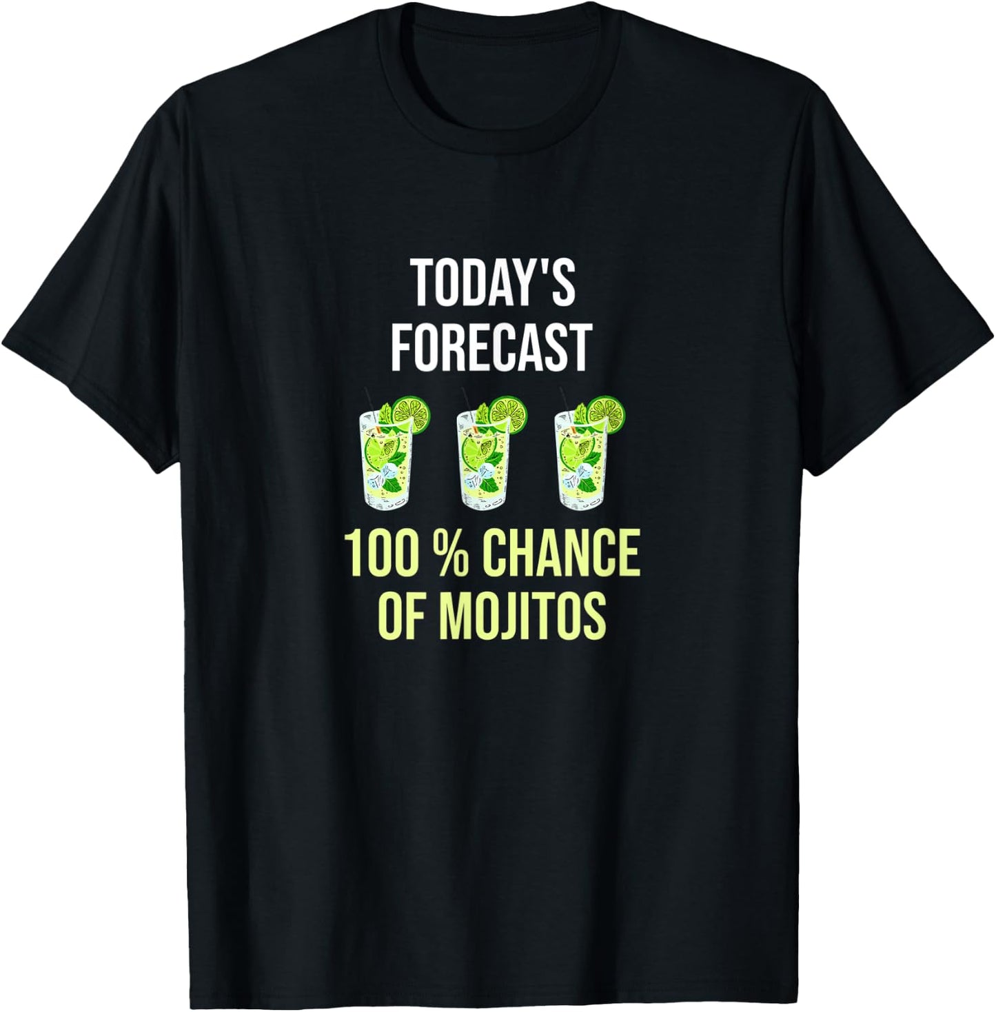 Funny Mojito King Lover Party Drink Bartender T-Shirt - T-Shirt | Black