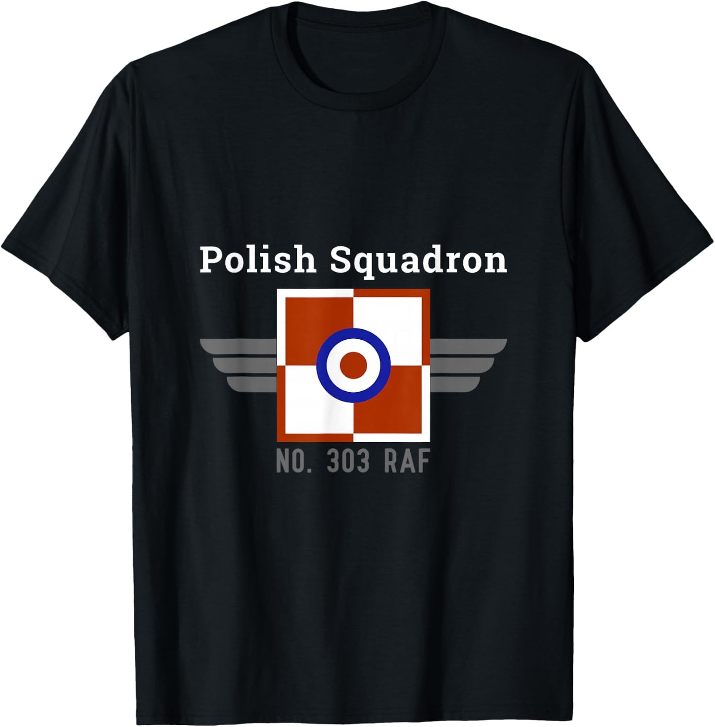 Polish Squadron 303 RAF Poles in Battle of Britain WW2 T-Shirt - T-Shirt | Black