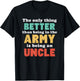 I'm An Uncle and in the Army Funny Uncle from Niece Nephew T-Shirt - T-Shirt | Black