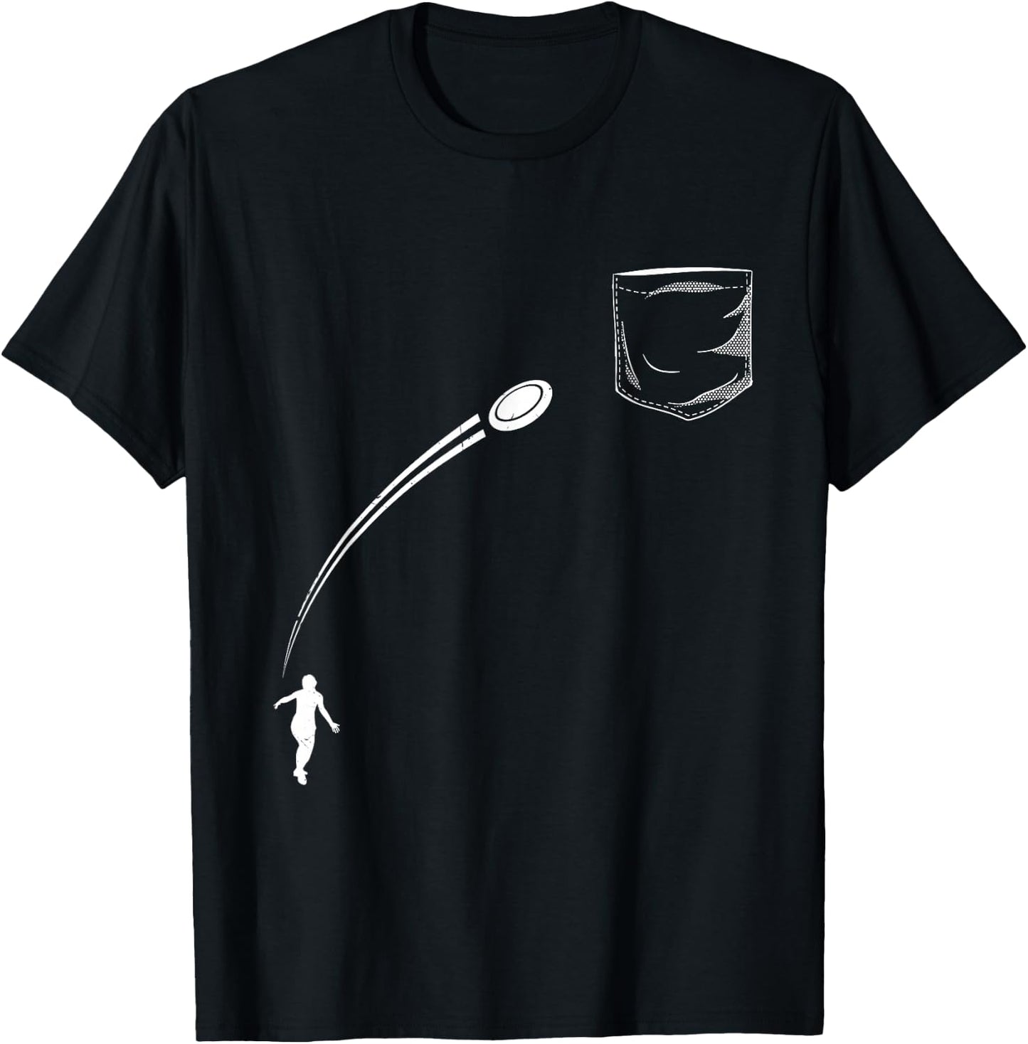 Pocket Design Frisbee Disc Golf Stuff for Disc Golfer T-Shirt - T-Shirt | Black