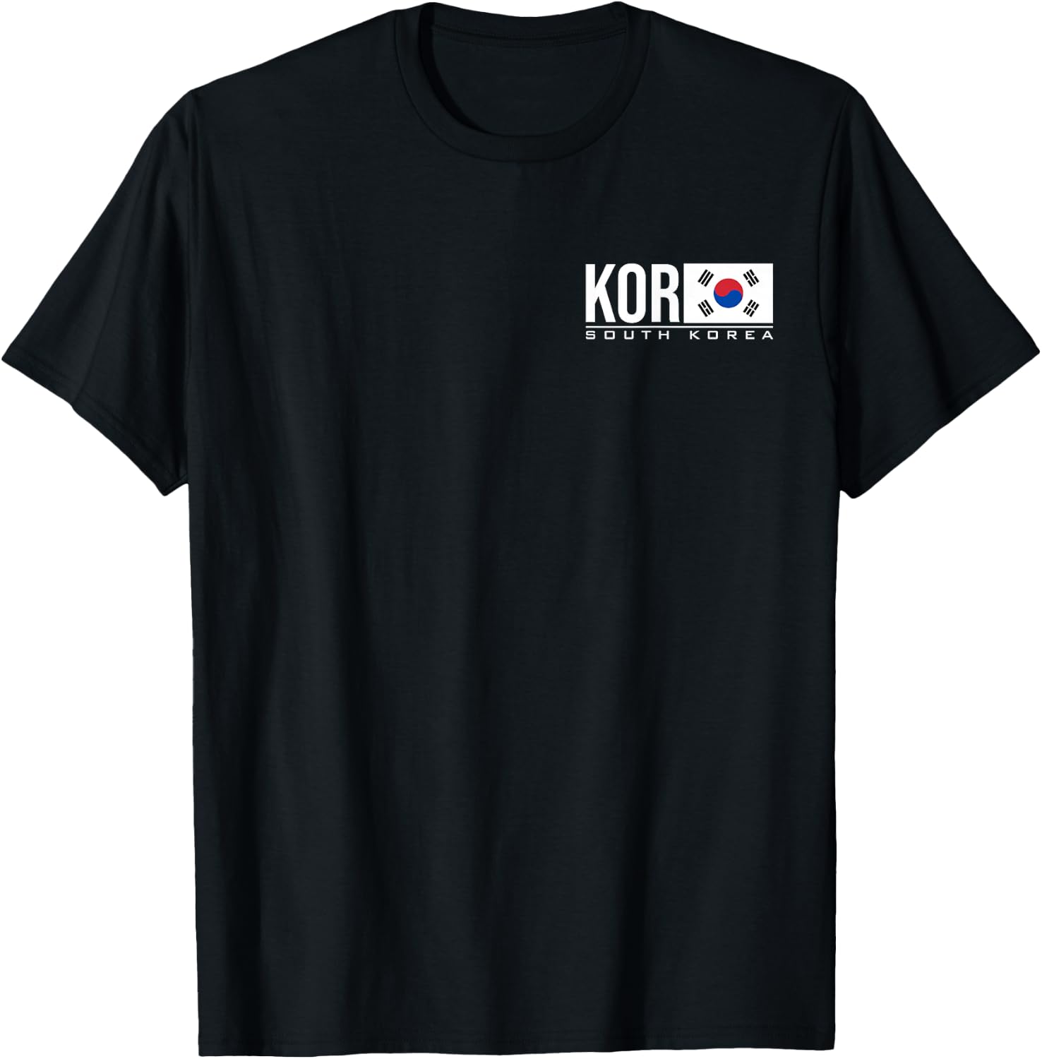 South Korea Flag Korean Sports Games Athletic Jersey Style T-Shirt - T-Shirt | Black