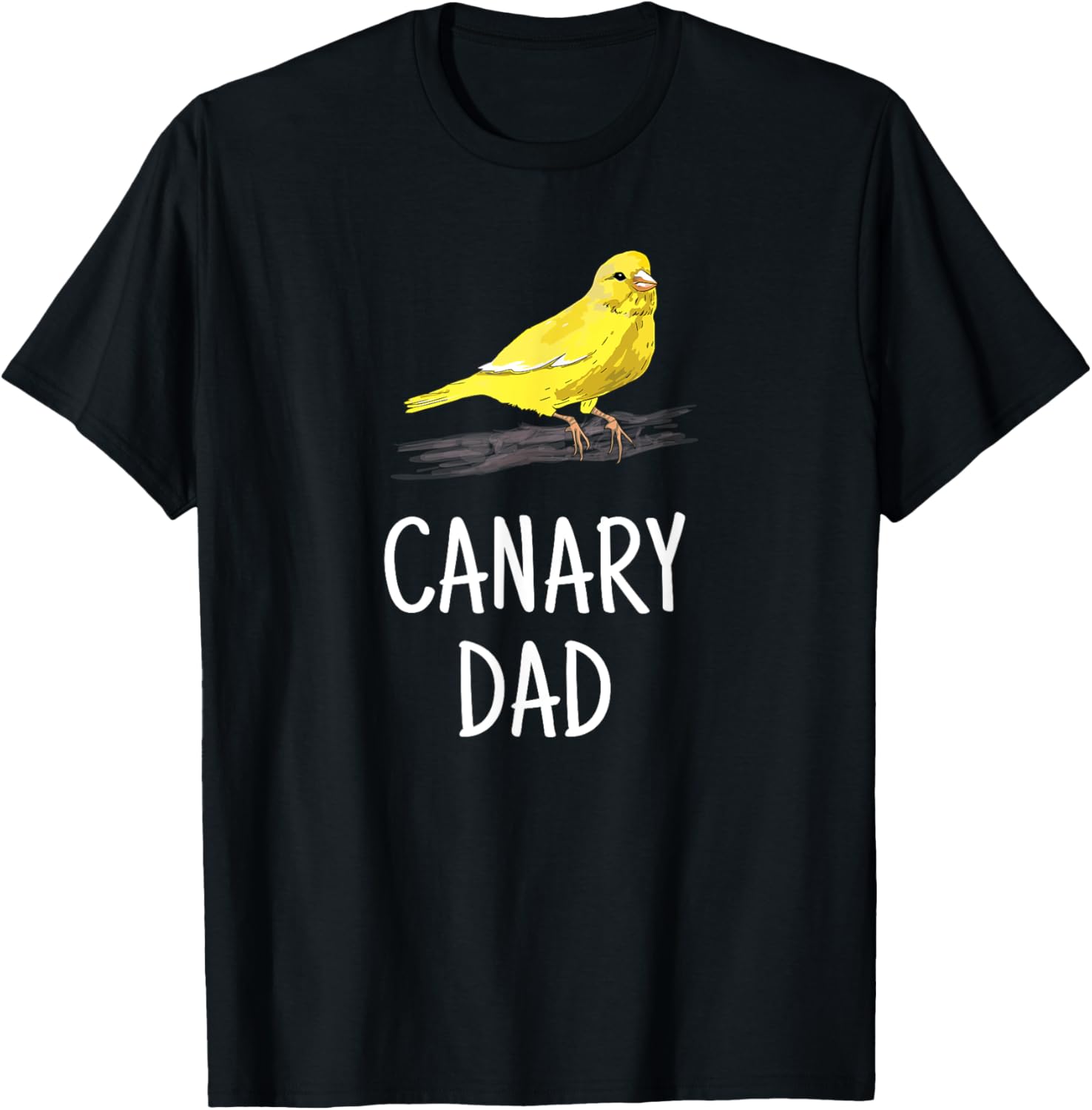 Canary Dad Pet Bird Canary Lover Gift Father T-Shirt - T-Shirt | Black