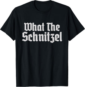 What the Schnitzel Funny German Schnitzel T-Shirt - T-Shirt | Black