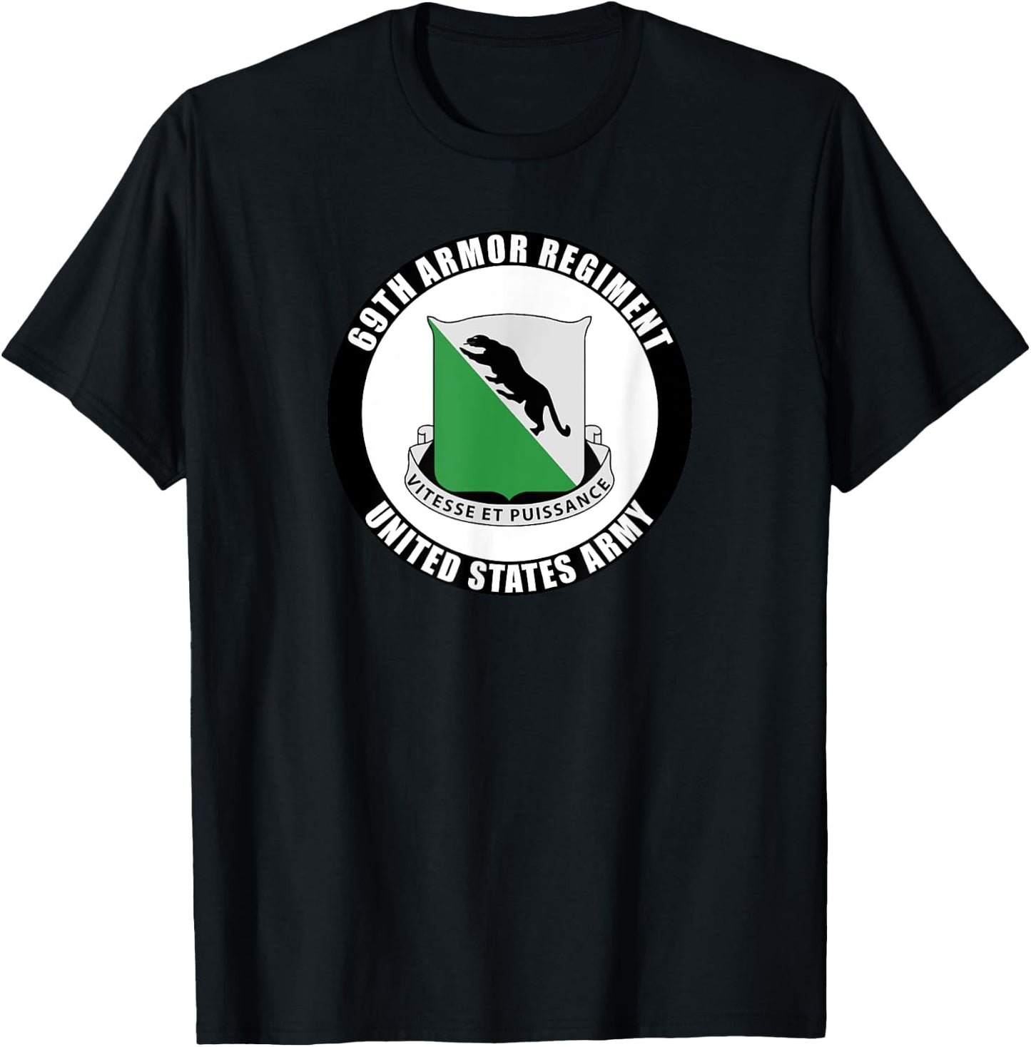 69th Armor Regiment United States Army Veteran Military T-Shirt - T-Shirt | Black