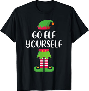 Go Elf Yourself Matching Family Group Christmas T-Shirt - T-Shirt | Black