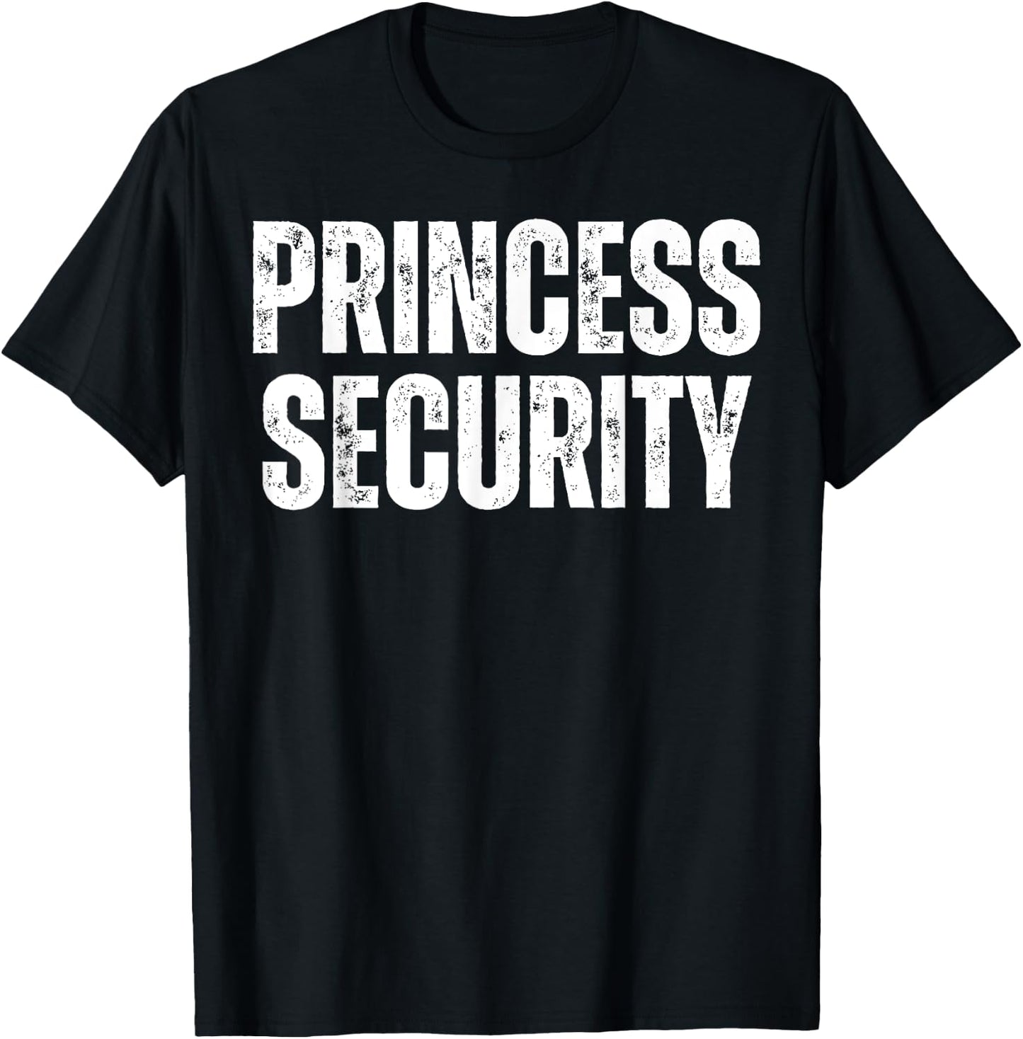 Matching Funny Princess Halloween Security Costume Dad Men T-Shirt - T-Shirt | Black