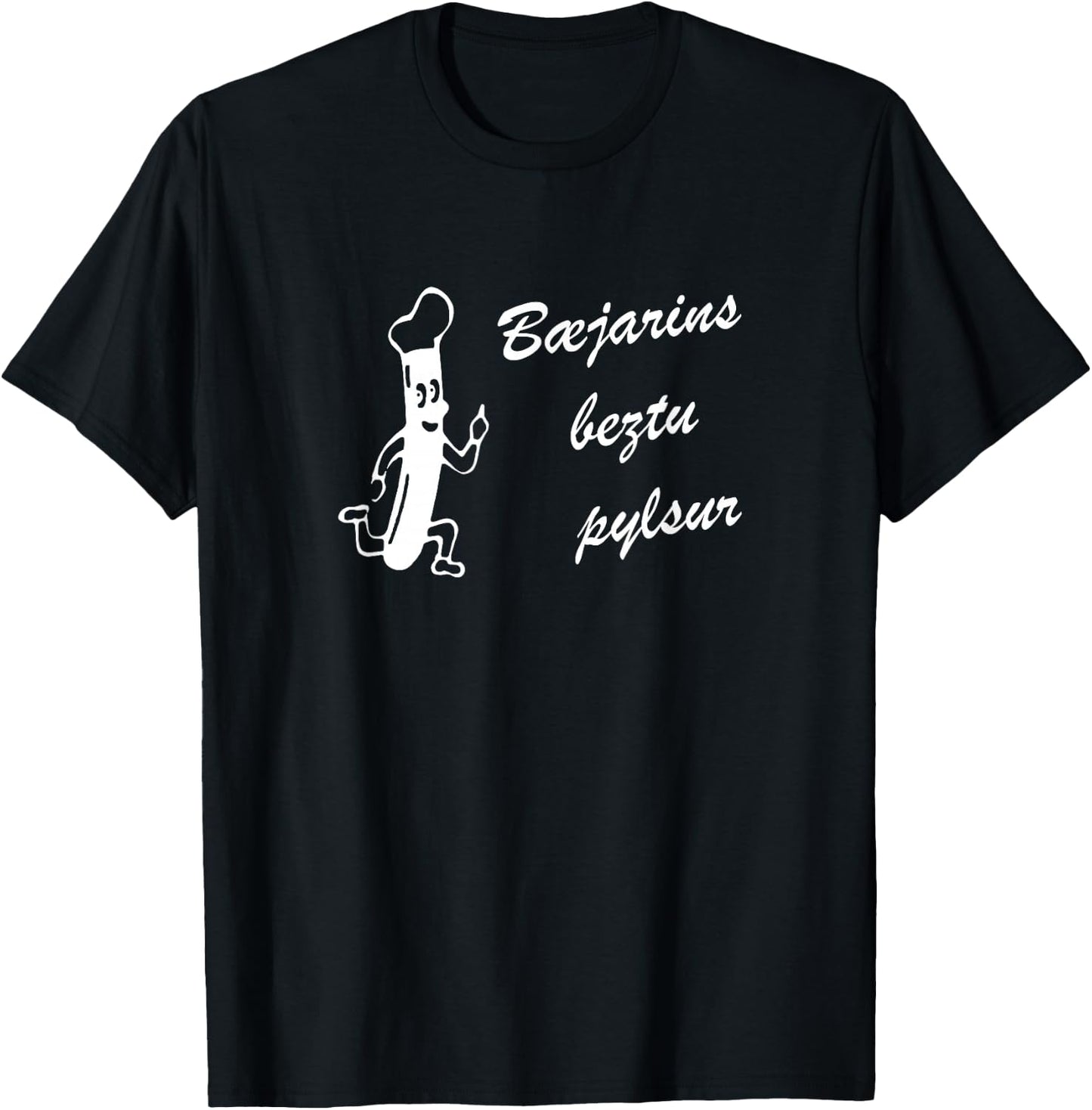 Iceland Hotdog Foodie T-Shirt - T-Shirt | Black
