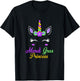 Little Miss Mardi Gras Princess Unicorn Girls Kids toddlers T-Shirt - T-Shirt | Black