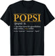 Funny POPSI definition Fathers day gift Grandpa gift T-Shirt - T-Shirt | Black