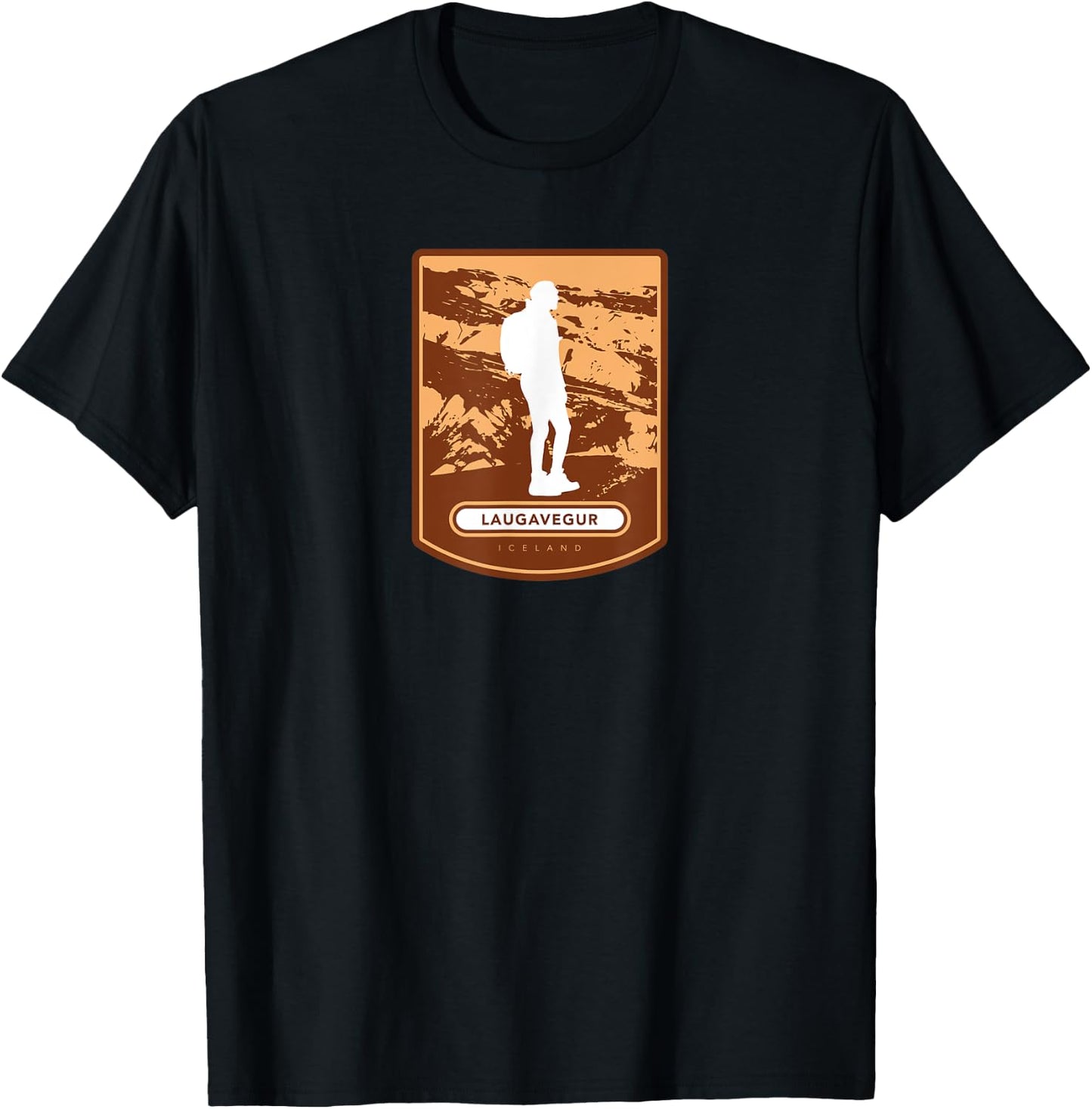 Laugavegur – Iceland T-Shirt - T-Shirt | Black