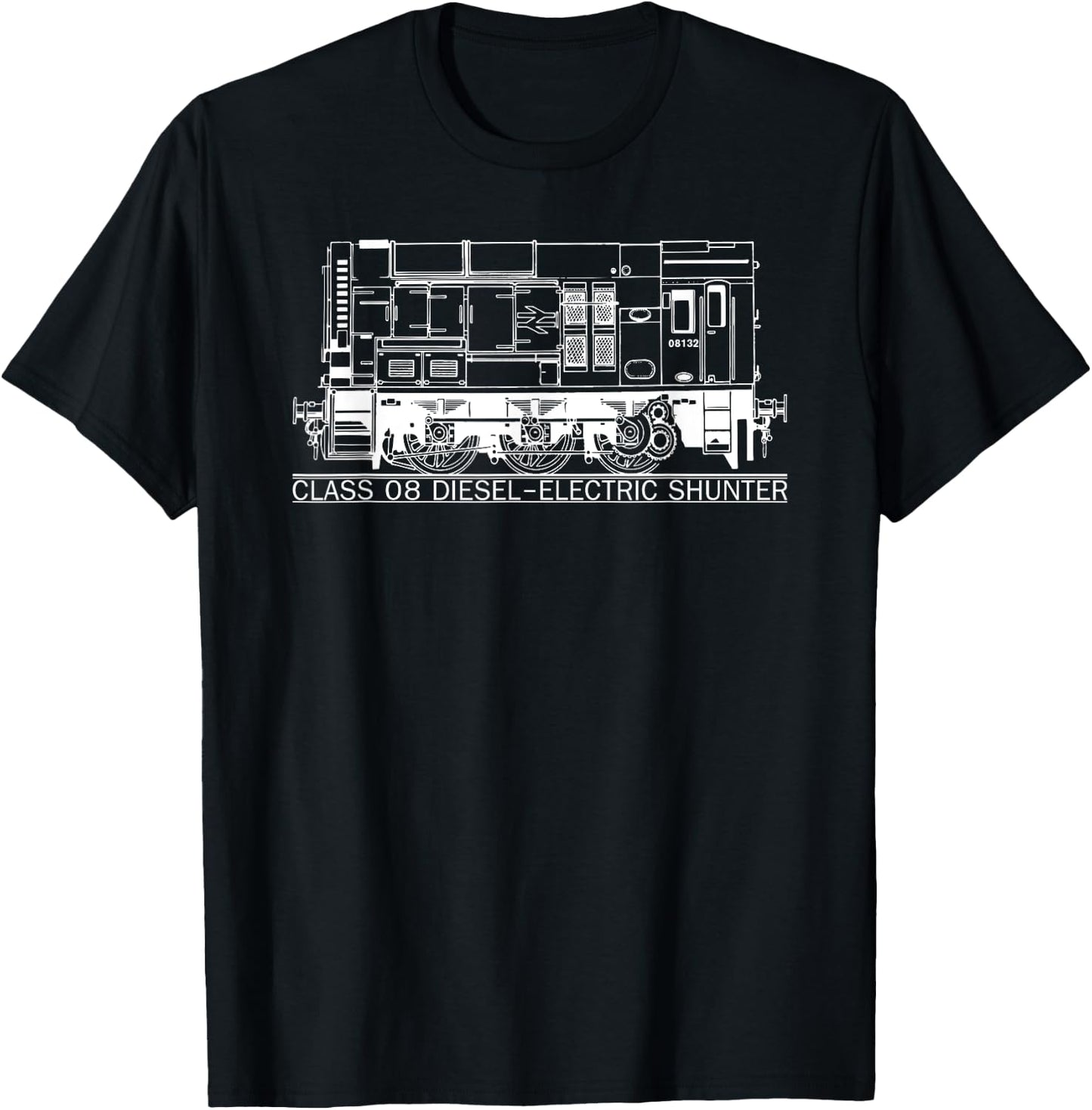 Class 08 Shunter British Rail Shunting Train T-Shirt - T-Shirt | Black