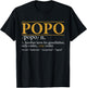 Funny POPO definition Fathers day gift Grandpa gift T-Shirt - T-Shirt | Black