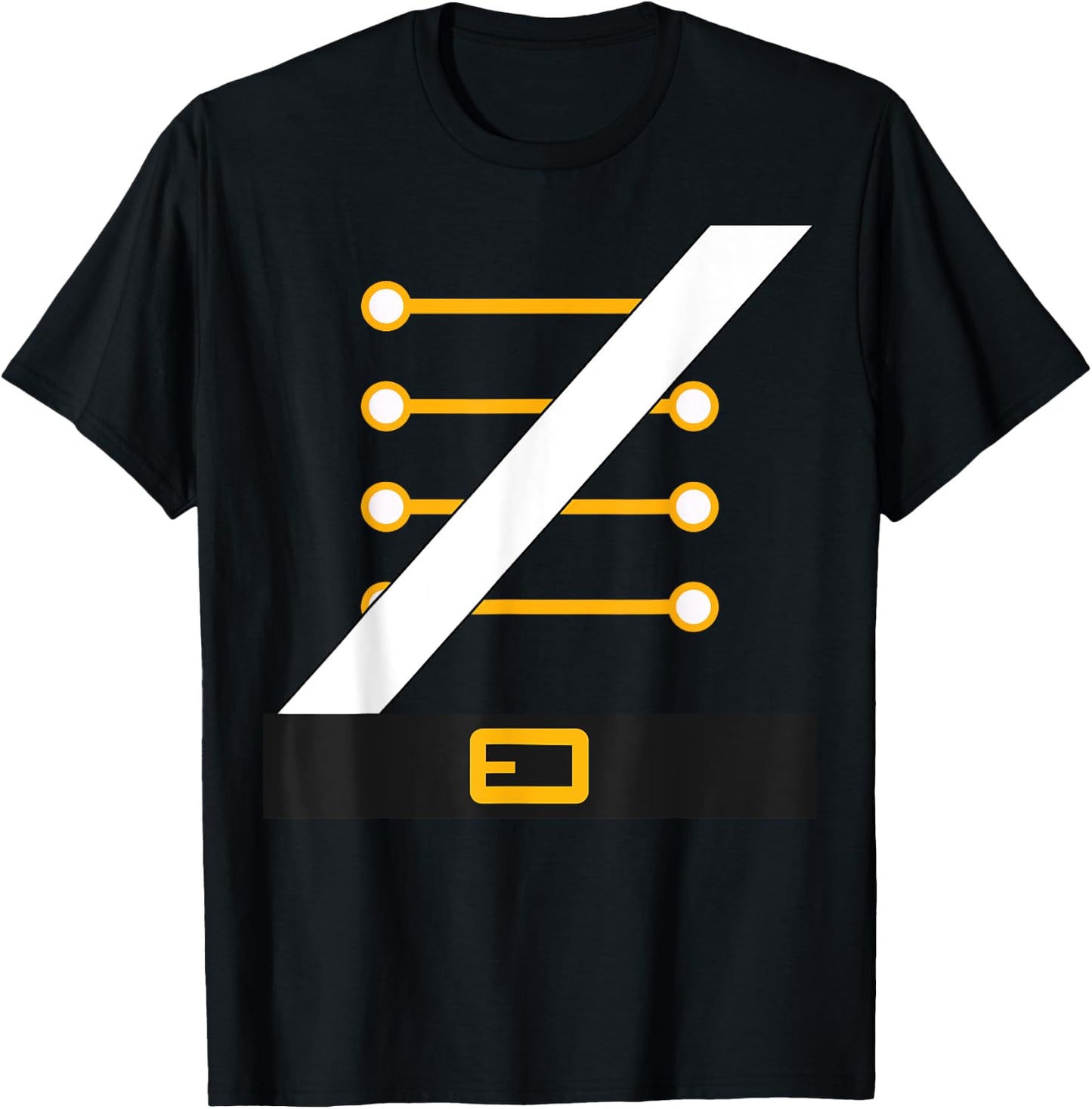 Nutcracker Costume Uniform Matching Toy Soldier Halloween T-Shirt - T-Shirt | Black