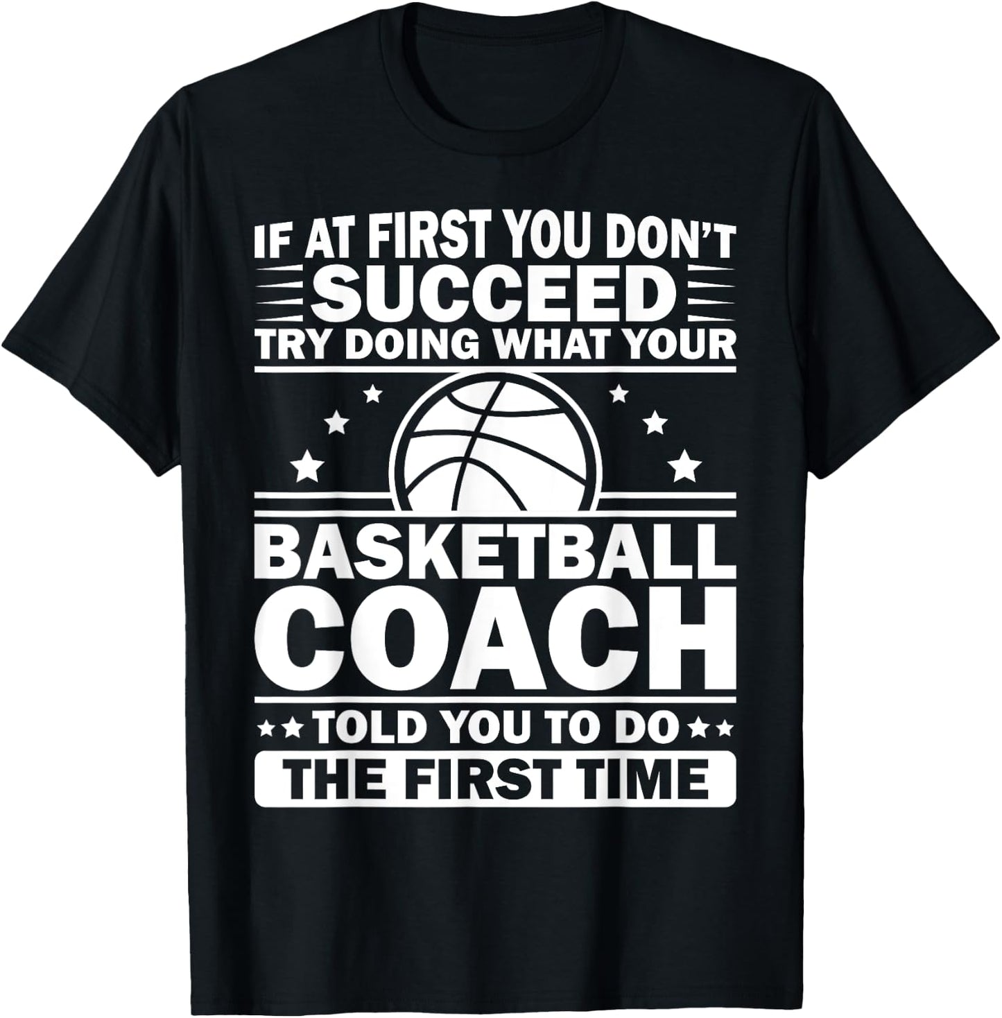 Funny Basketball Coaching Women Team Player Sports T-Shirt - T-Shirt | Black
