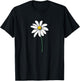 Daisy Pretty Flower Hippy Graphic T-Shirt - T-Shirt | Black