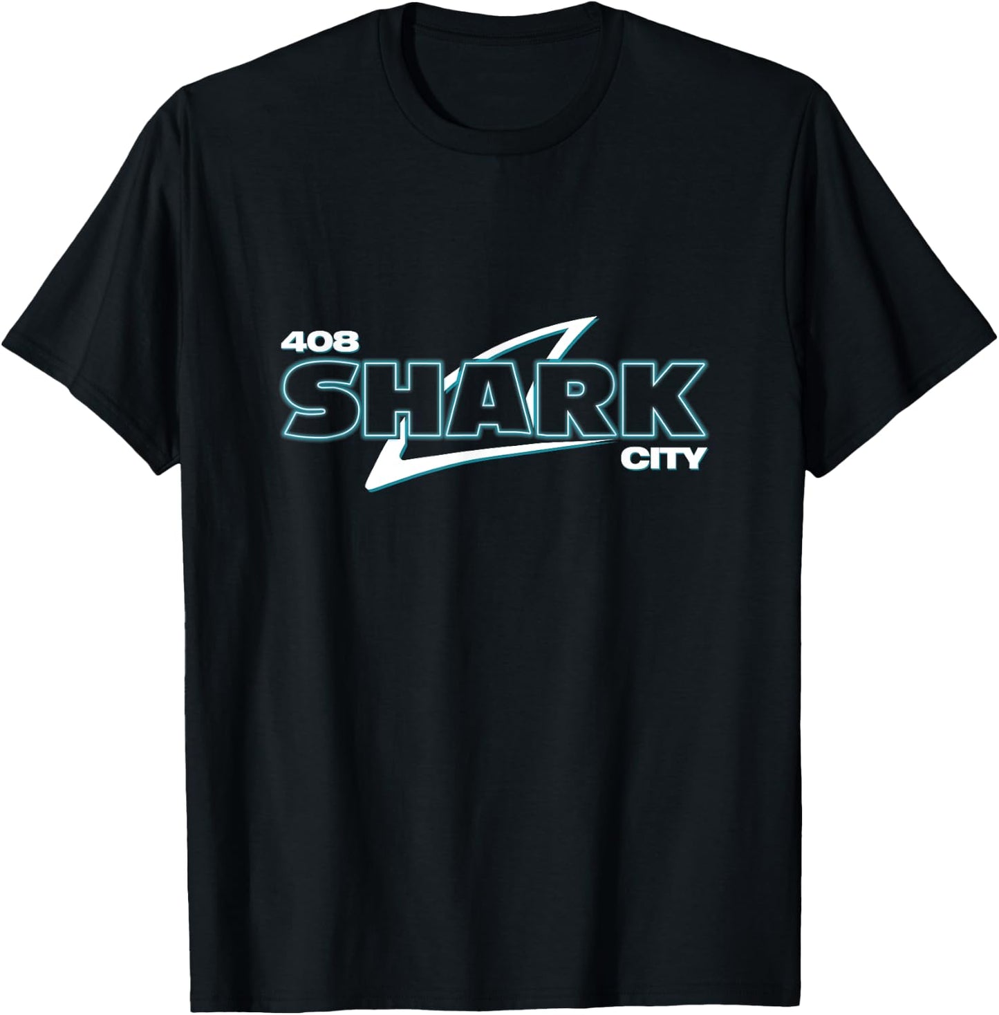 Shark City San Jose Savages Shirt , Black, Small, -Adults, Short Sleeve, Modern, Casual, San Jose Themed T-Shirt - T-Shirt | Black