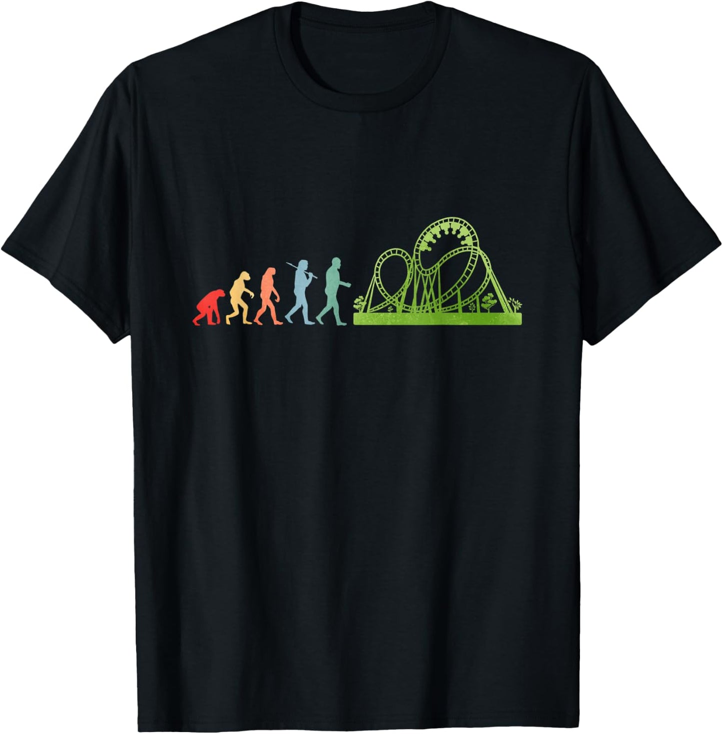 Freak Kirmes Roller Coaster T-Shirt - T-Shirt | Black