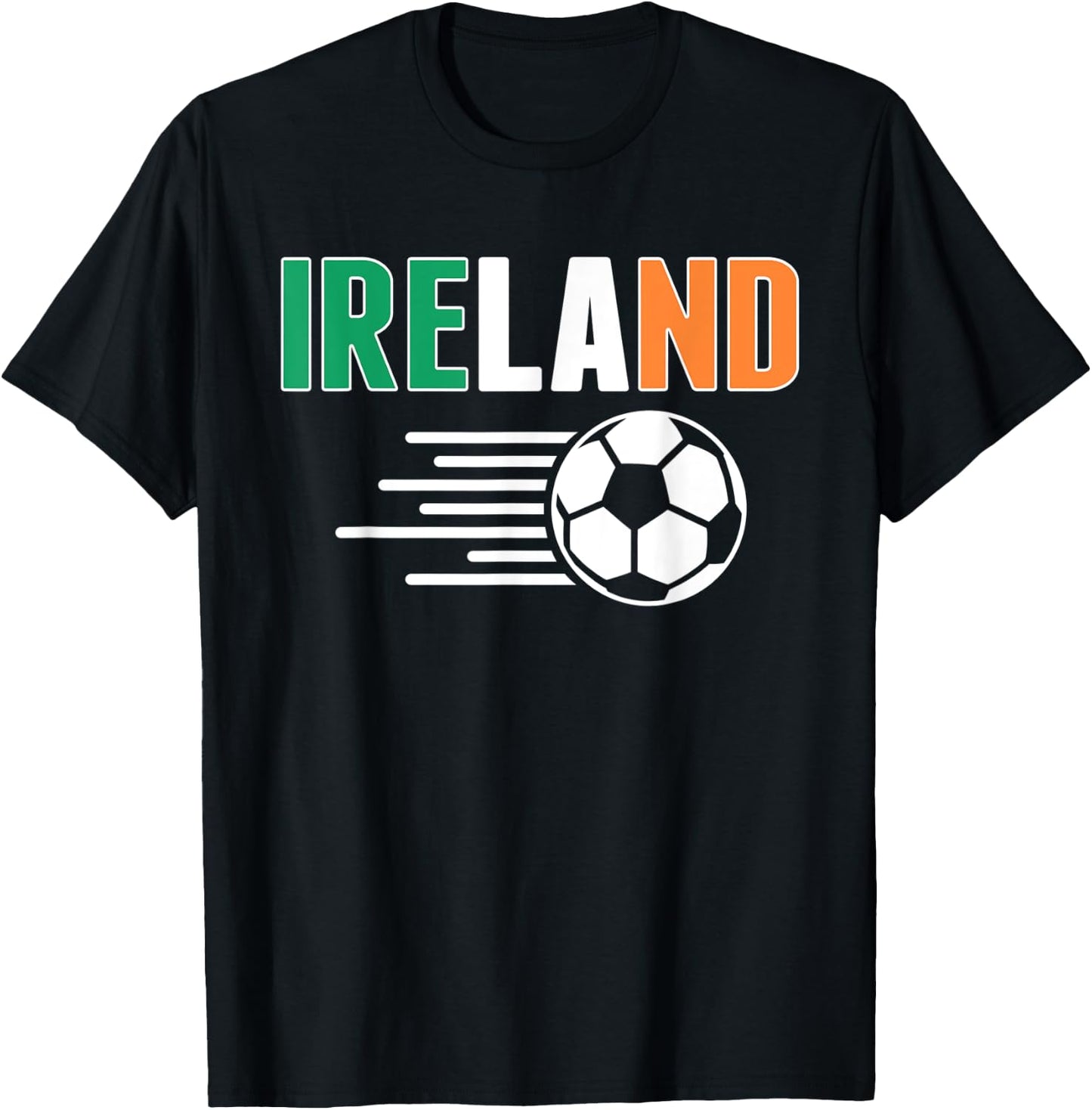Proud Ireland Soccer Fans Jersey - Support Irish Football T-Shirt - T-Shirt | Black