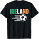 Proud Ireland Soccer Fans Jersey - Support Irish Football T-Shirt - T-Shirt | Black