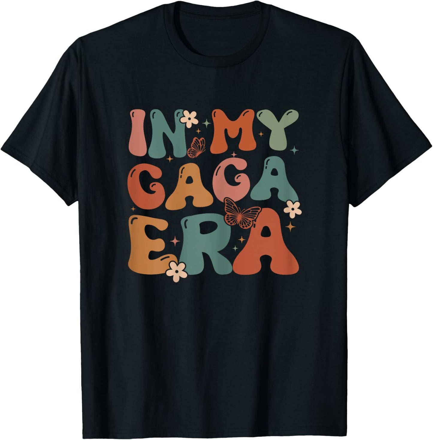 In My Gaga Era Birthday Gaga Matching Family Mother Day T-Shirt - T-Shirt | Black