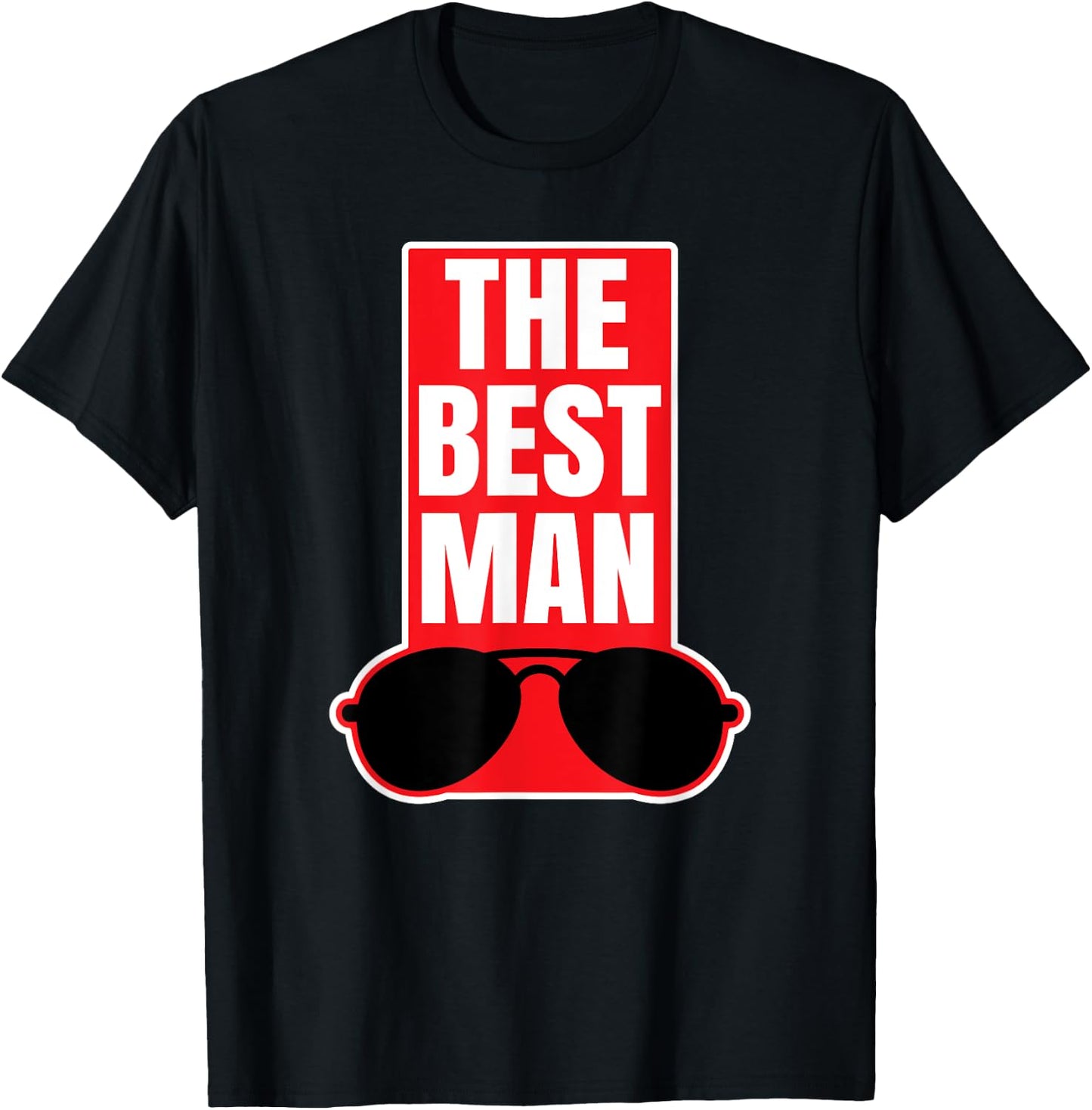 Best Man Cool Wedding Party Gift Groom Shirt T-Shirt - T-Shirt | Black