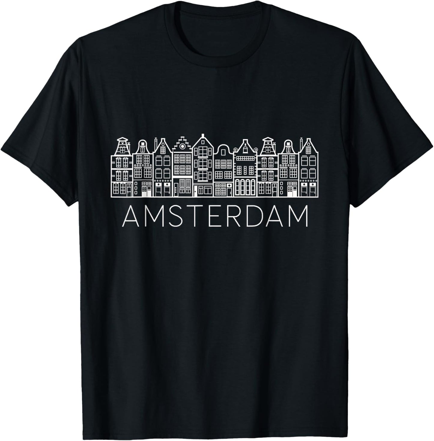 Amsterdam Netherlands T-Shirt - T-Shirt | Black