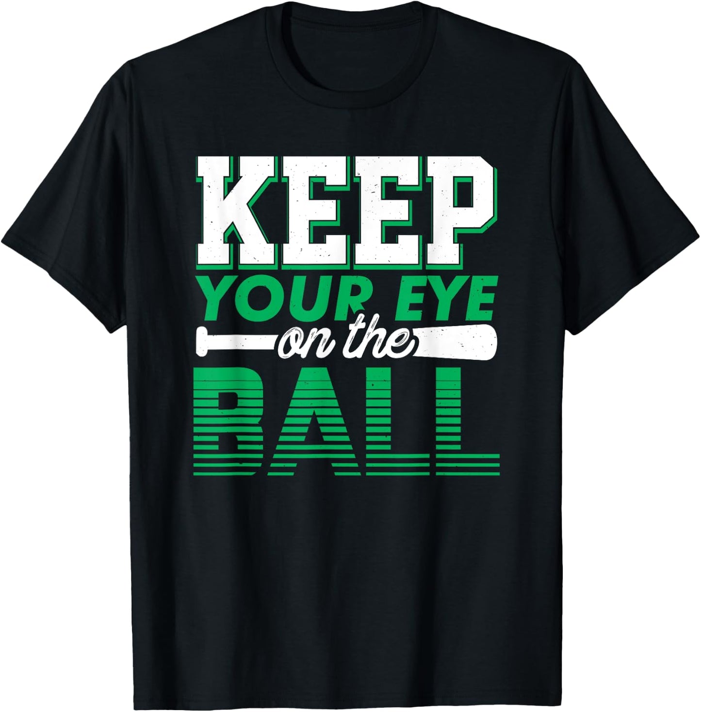 Keep your eye on the ball - Softball T-Shirt - T-Shirt | Black