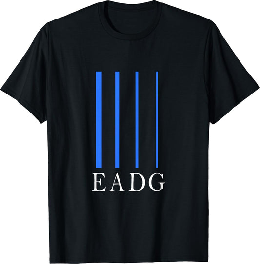 EADG Electric Bass Guitar Bassist 4-String T-Shirt - T-Shirt | Black