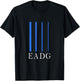 EADG Electric Bass Guitar Bassist 4-String T-Shirt - T-Shirt | Black