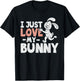 I Love My Bunny - Rabbit Lover Zookeeper Veterinarian T-Shirt - T-Shirt | Black