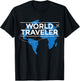 International World Traveler Gift International Traveler T-Shirt - T-Shirt | Black