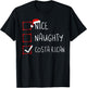 Nice Naughty Costa Rican Christmas Costa Rica Heritage Roots T-Shirt - T-Shirt | Black