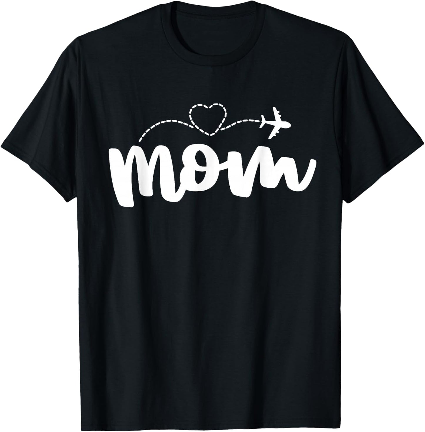 Mom Flight Attendant Shirts Cabin Crew Gift Mothers Day T-Shirt - T-Shirt | Black