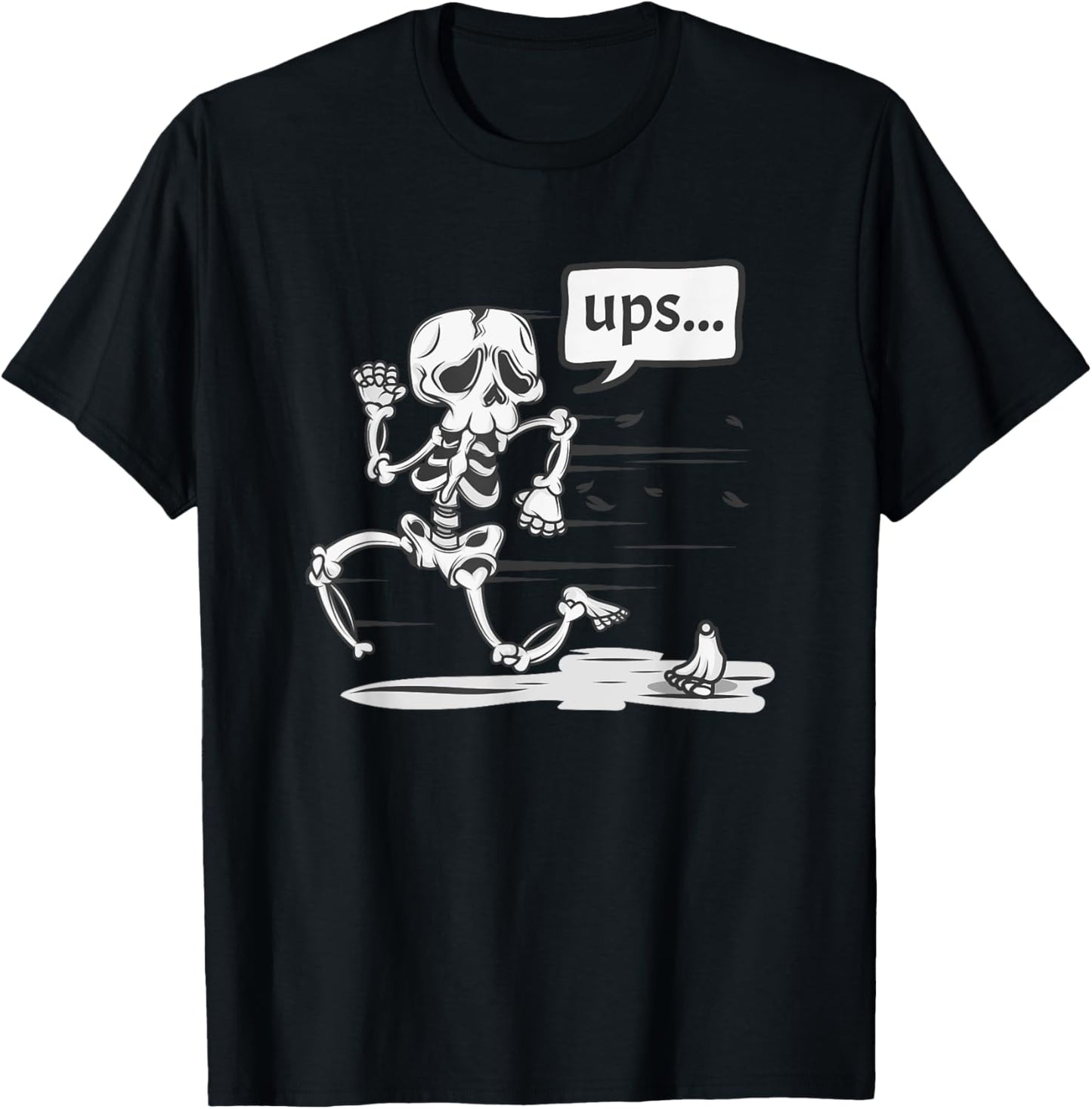 Funny Broken Bone Foot Skeleton Surgery Gift Men Women Kids T-Shirt - T-Shirt | Black