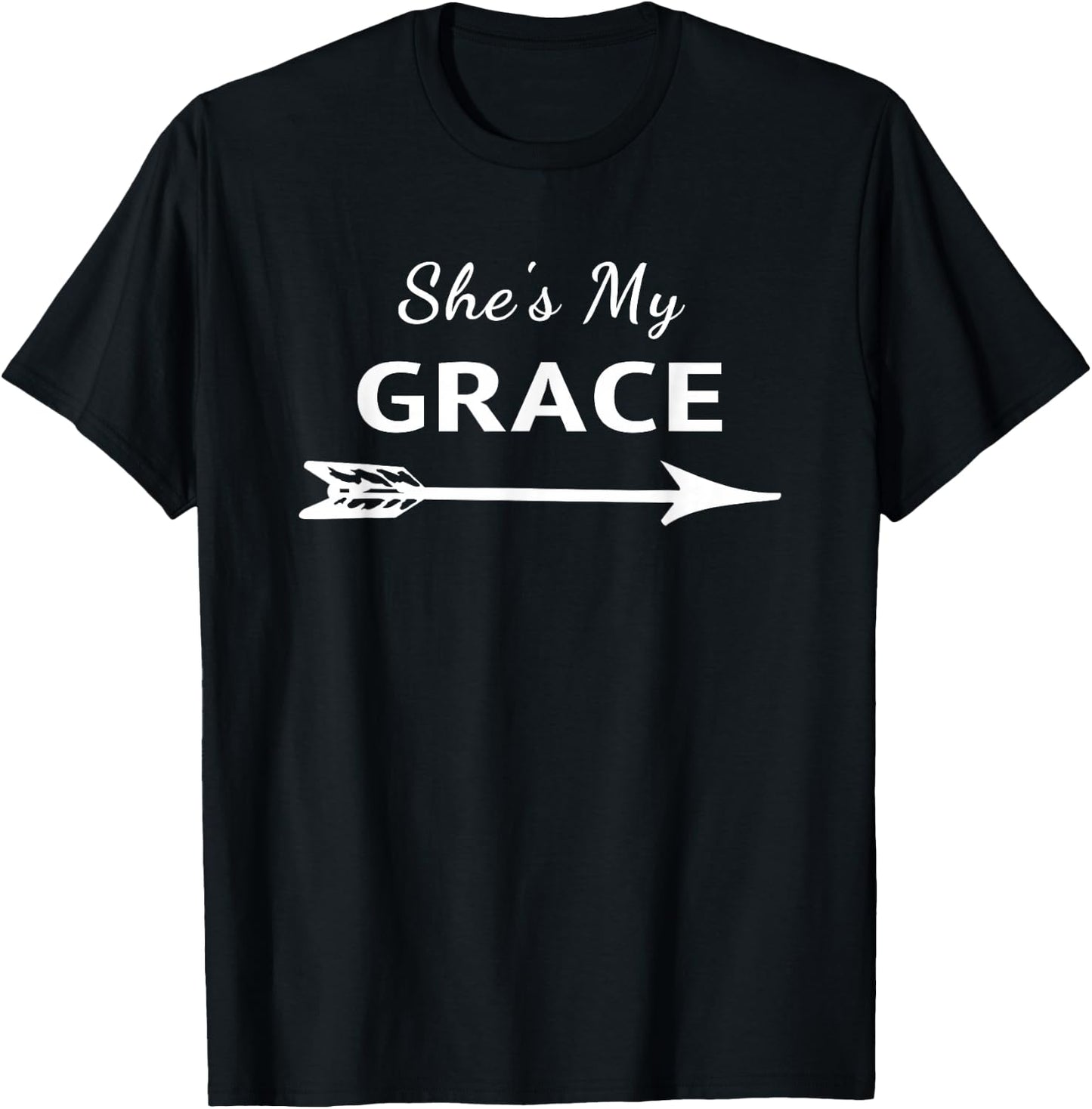 Matching She's My Grace Women Friends BFFs T-Shirt - T-Shirt | Black